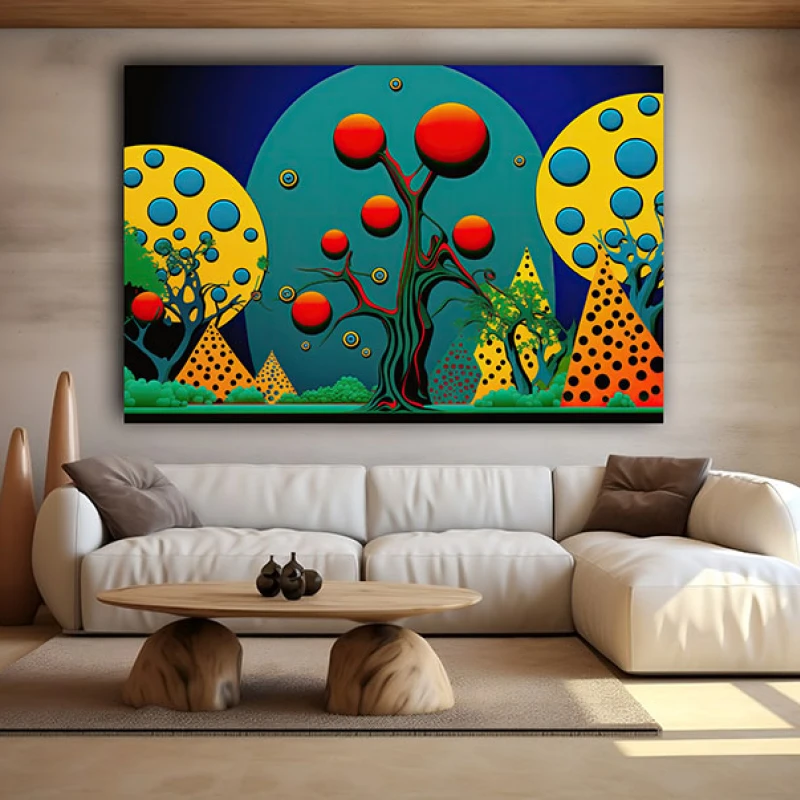 Geometrie și Culoare - Tablou geometric