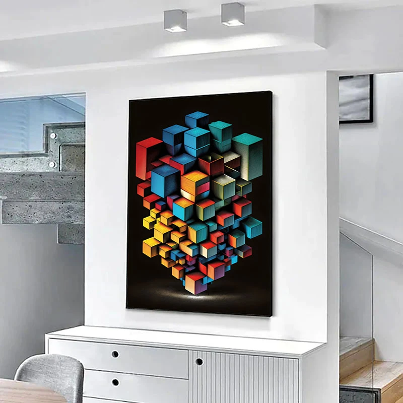 Abstract si Concret - Tablou geometric