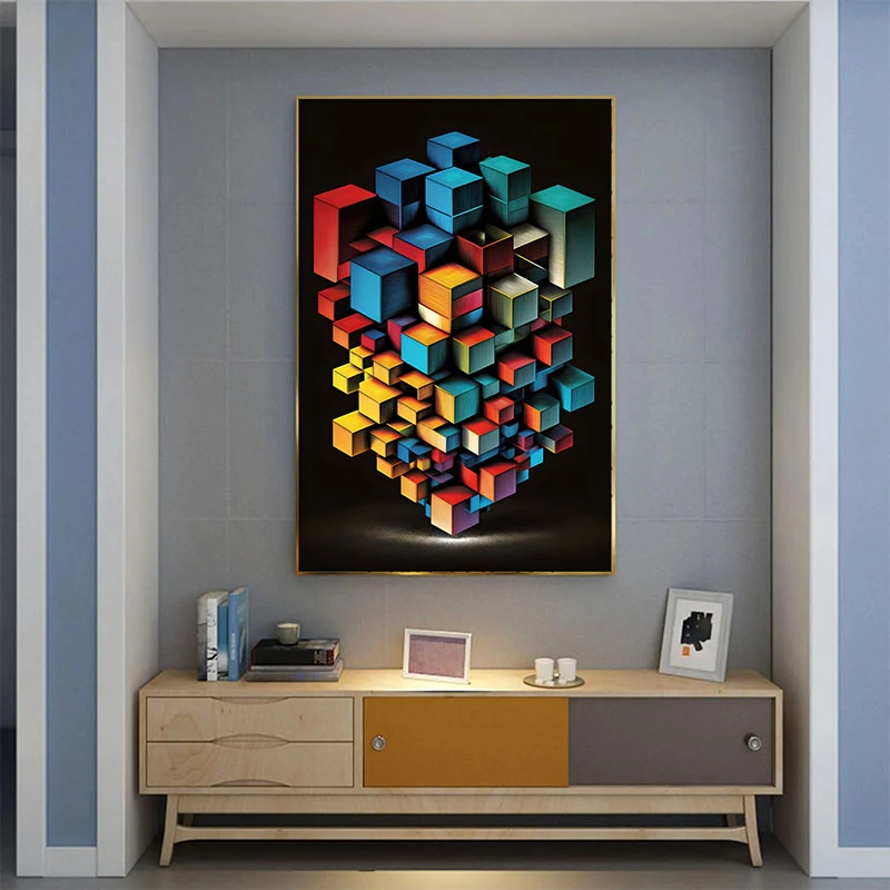 Abstract si Concret - Tablou geometric