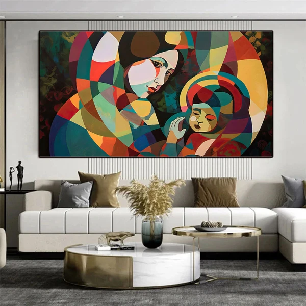 Pictand cu Linii - Tablou geometric