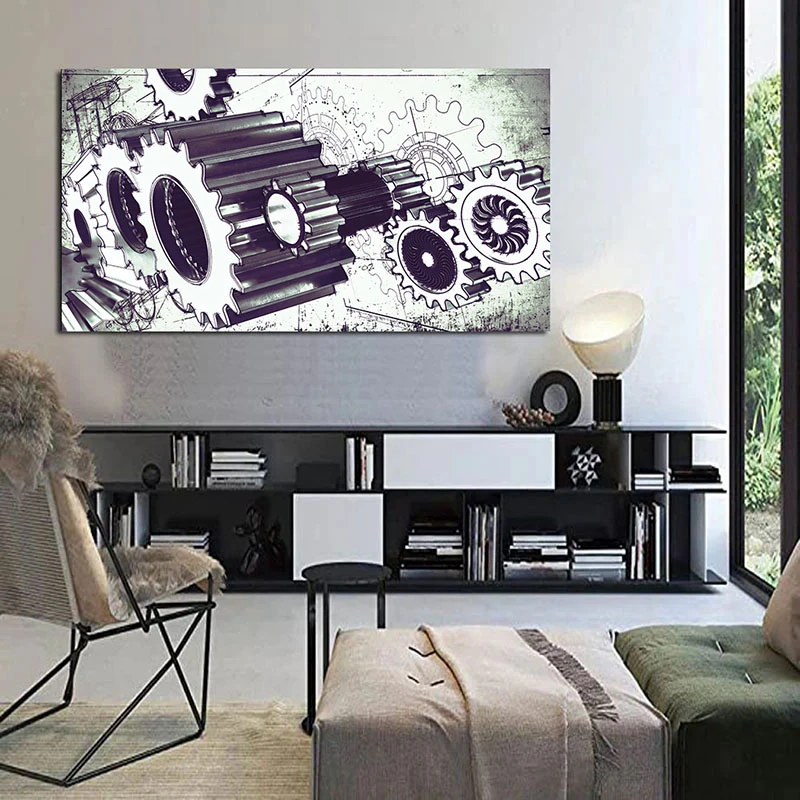 Armonia Contururilor - Tablou geometric