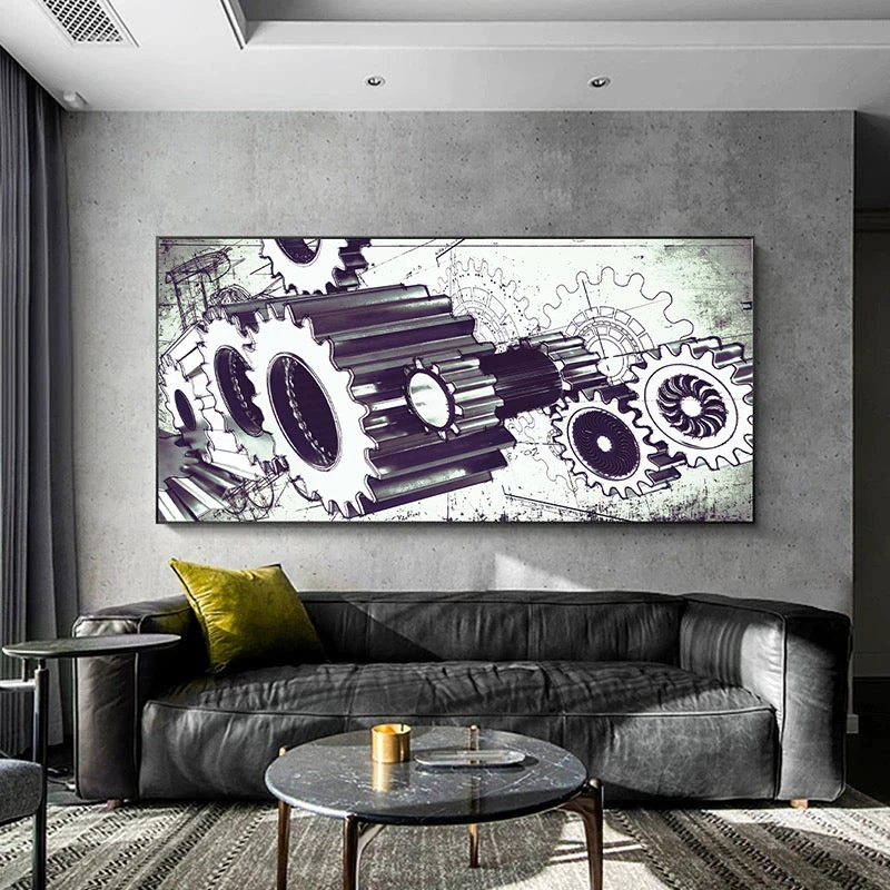 Armonia Contururilor - Tablou geometric