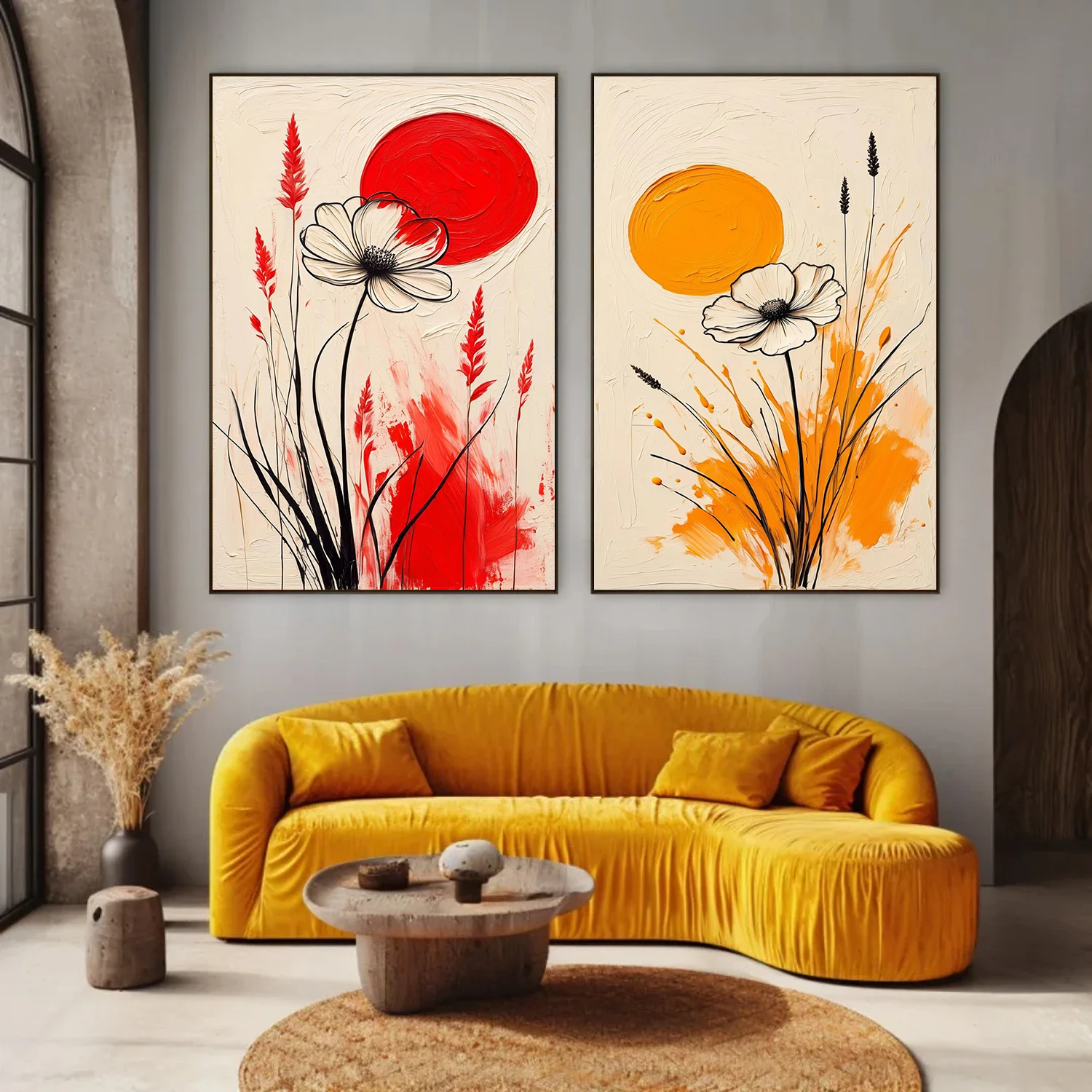 set 2 tablouri moderne pentru living